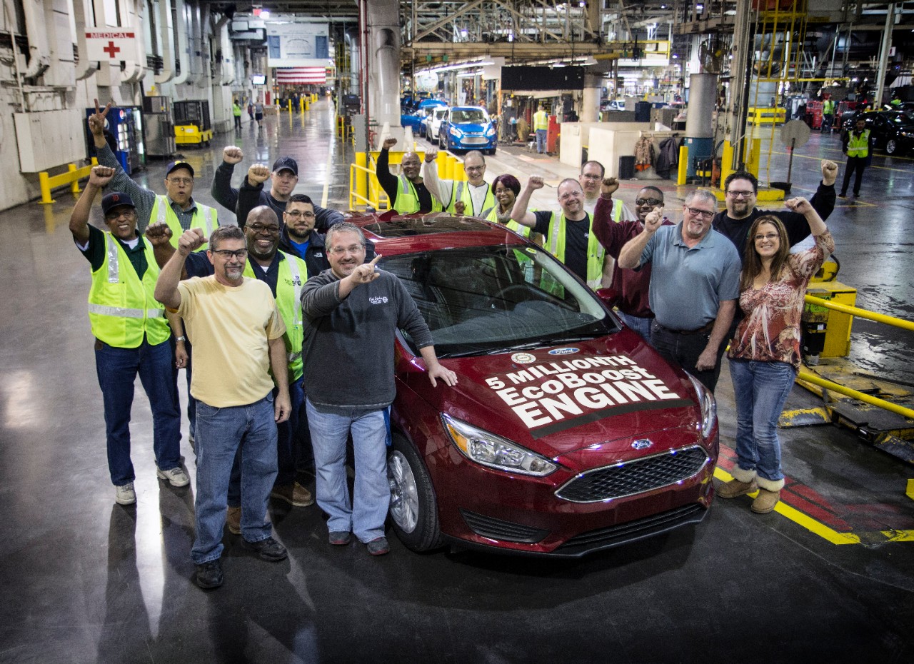 FORD MARKS PRODUCTION MILESTONE AS 5-MILLIONTH ECOBOOST-EQUIPPED VEHICLE ROLLS OFF ASSEMBLY LINE