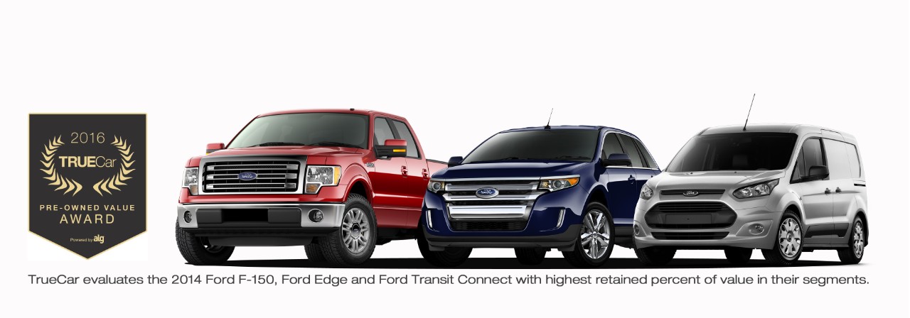 Ford F-150, Edge and Transit Connect Honored with TrueCar Awards